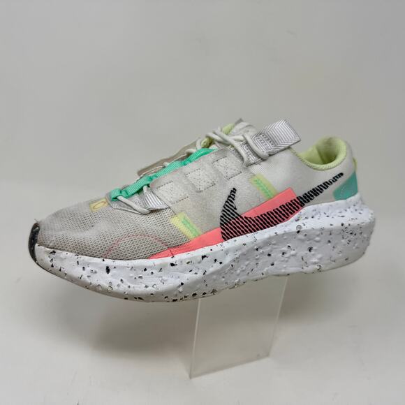 Nike Crater Impact Run Shoe Womens 8 White Green Sporty Sturdy I.9.3 Lightweight - Picture 3 of 15